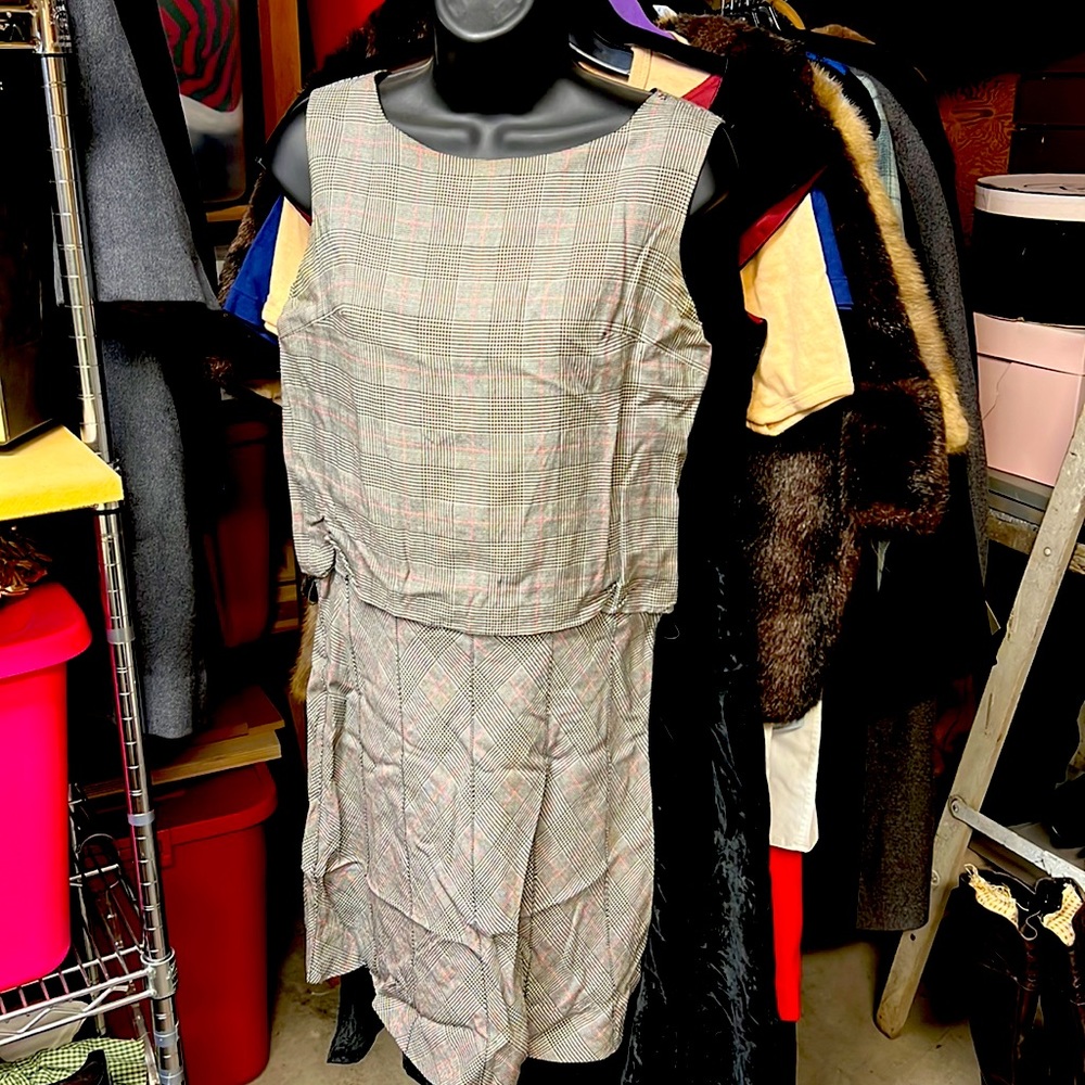 Cute CarLette Houndstooth 60s Dress